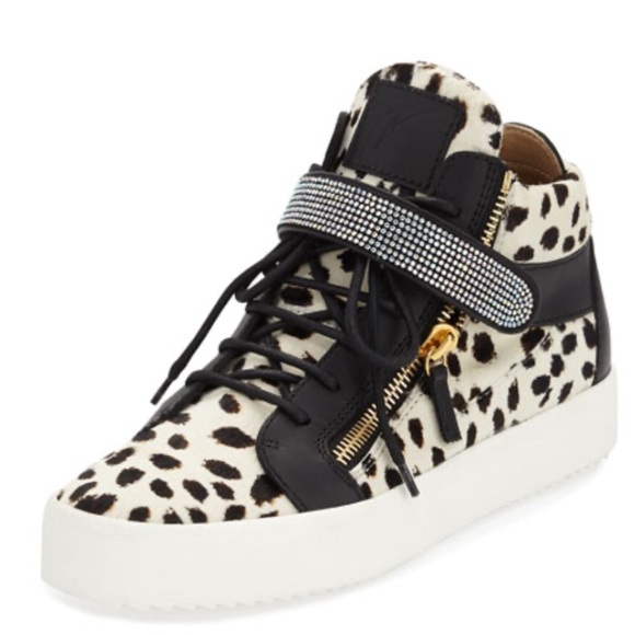 Giuseppe Zanotti Shoes - GIUSEPPE ZANOTTI CALF-HAIR SNEAKER/SWAROVSKI BAND